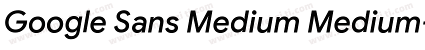 Google Sans Medium Medium字体转换